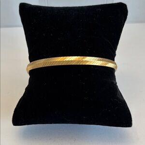 Monet Elegant Gold Bangle Bracelet 9”